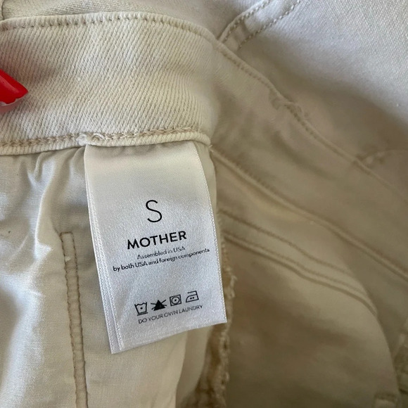 Mother The Puffy Bruiser bottom Frey denim mini dress in second chance - Picture 14 of 16